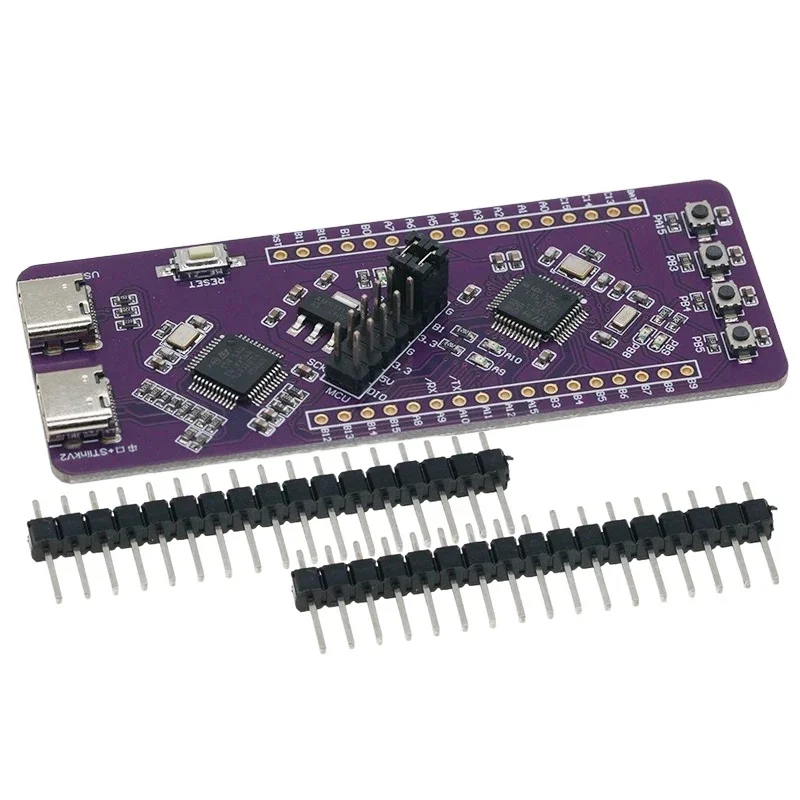 Фото Плата разработки STM32F103C8T6, интегрированная с системной платой, с отладчиком ST-LINK V2, программатором и последовательным портом TTL для загрузки программ №2