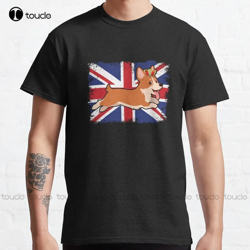 

Platinum Jubilee Union Jack Corgi Queens Party Celebration Classic T-Shirt Birthday Shirt New Popular Xs-5Xl Unisex Streetwear