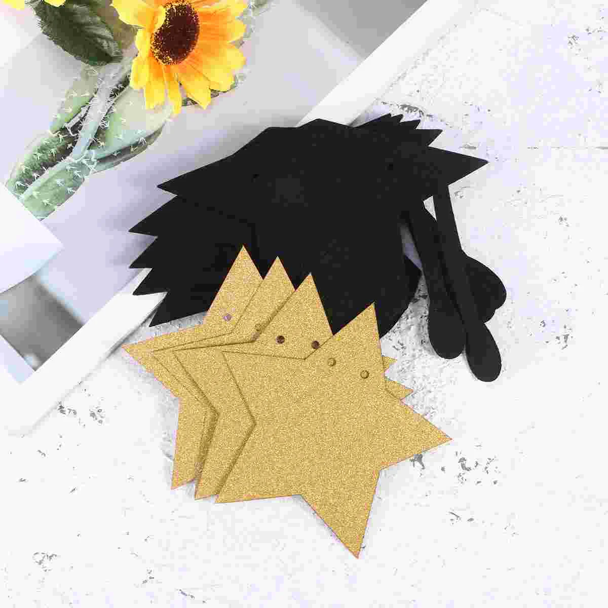 

Graduation Party Banner Bachelor Pentagram Black and Bunting Graduation Party Photo Prop Wedding Birthday Party Flag