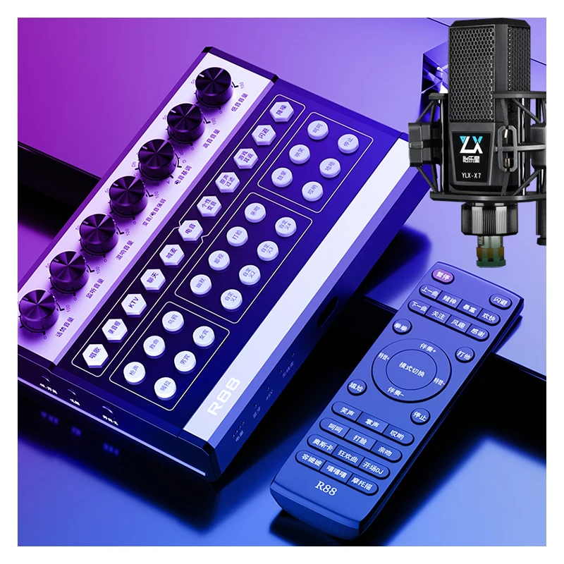 

Беспроводной микрофон для прямой трансляции, звуковая карта, внешние usb звуковые карты, студийная запись, звуковое устройство, оборудование для прямой трансляции