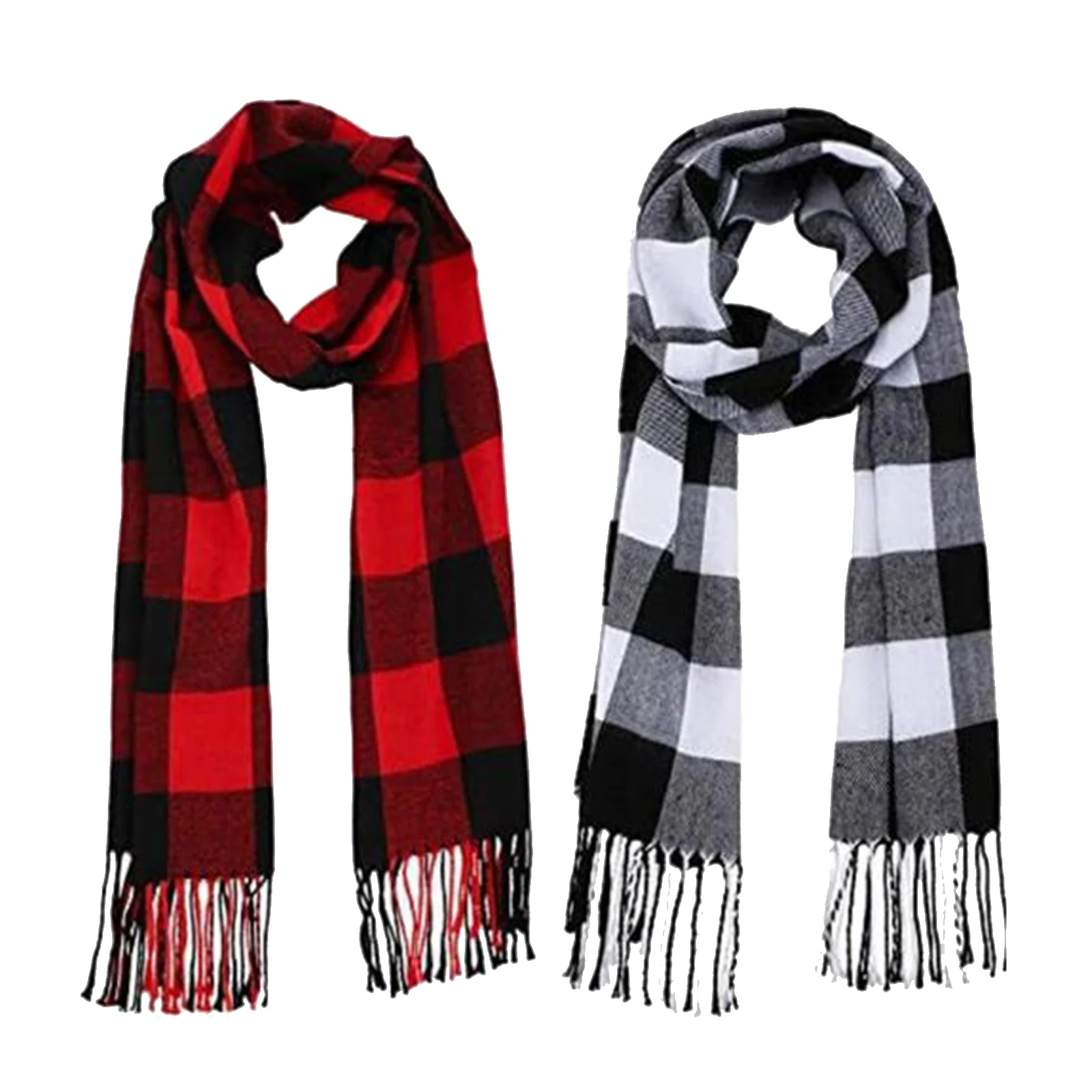 

Beach Hair Scarf Unisex Fashion Warm Shawls Scarves Scarf Kids Womens Plaid Plaid Tassel Scarfs Plaid Pocket Scarf