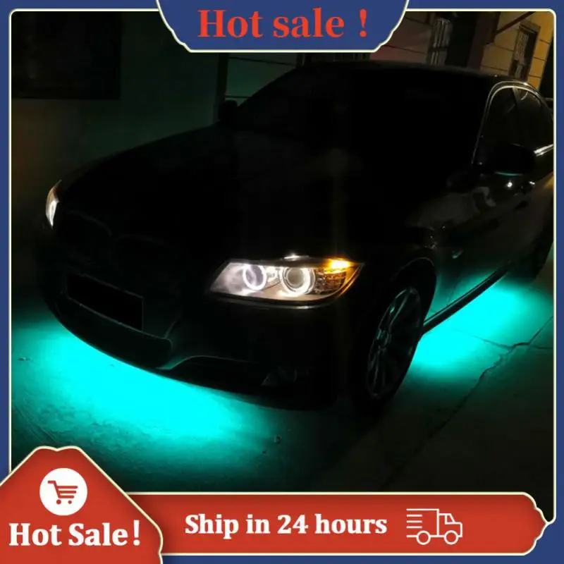 

Car LED Chassis Lights Seven Color APP Ambient Lights Under The Car Flow Light RGB Atmosphere Lights Outside The Car Decorative