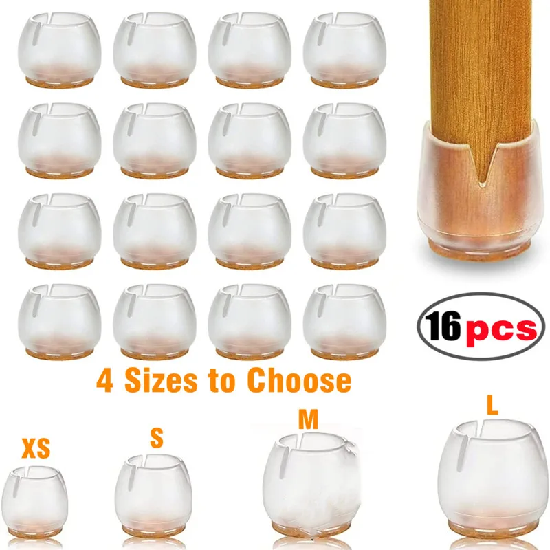 Leg Caps Feet Pads Floor Protector Furniture Table Covers For Non-slip Chair Rubber Feet Cap Bottom