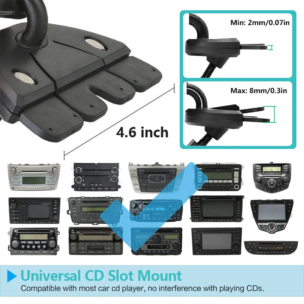 Car Tablet Holder Universal 6 7 8 9 10 11 Inch Phone PC Stand CD Slot Mount Tablets Accessories For ipad Samsung Xiaomi