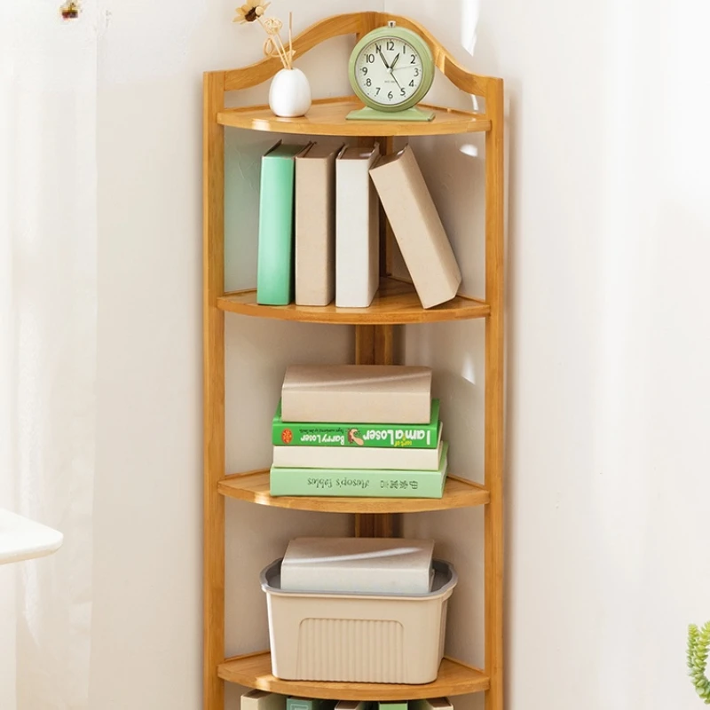 Угловая книжная полка напольный книжный шкаф настольная для хранения детский