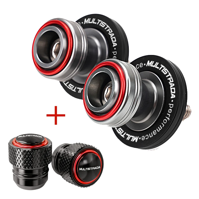 

M8 для DUCATI Multistrada 950 950S 1200 1260S V2 V2S V4 V4S мотоциклетные катушки маятника с ЧПУ, ползунок, подставка, винты, колпачки клапанов шин