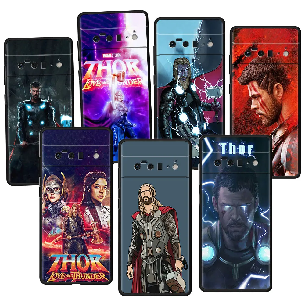 

Back TPU Case Funda for Pixel 5G 6 Pro 3 4a 4 XL 5a 5 4G 3XL 4XL 6Pro Marvel Thor 4 Love And Thunder Celular