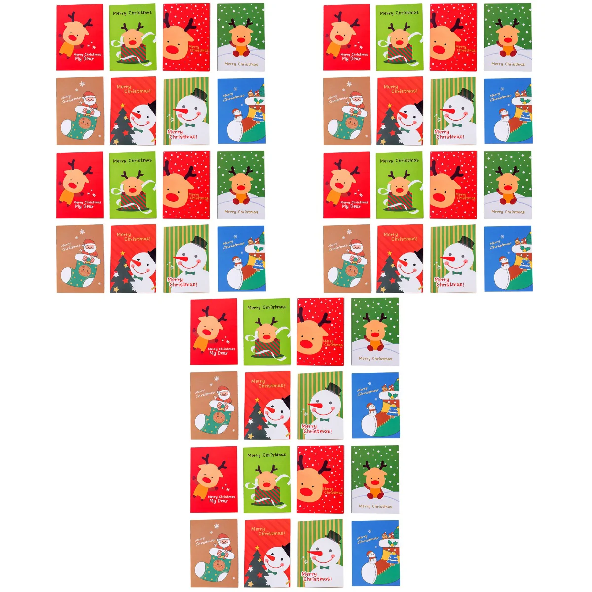 

72 Pcs Christmas Mini Notepads Creative Pocket Notepads (Assorted Color)