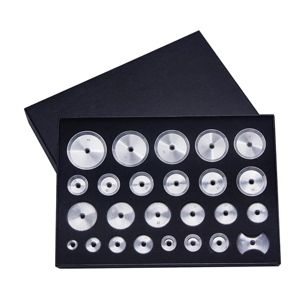 

25pcs Watch Repair Tools Watch Back Case Press Closer Dies 12-44mm Al
