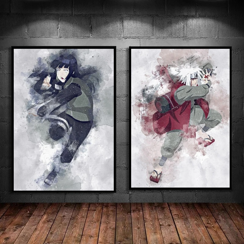 Наруто Джирайя Хьюга Хината холст живопись украшения современный дом печатные