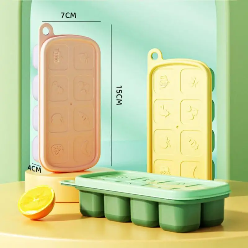 

Reusable Ice Box Quick Freezing With Lid Ice Maker Food Grade Silicone Ice Grid Bar Kitchen Accessories Refrigerator Household