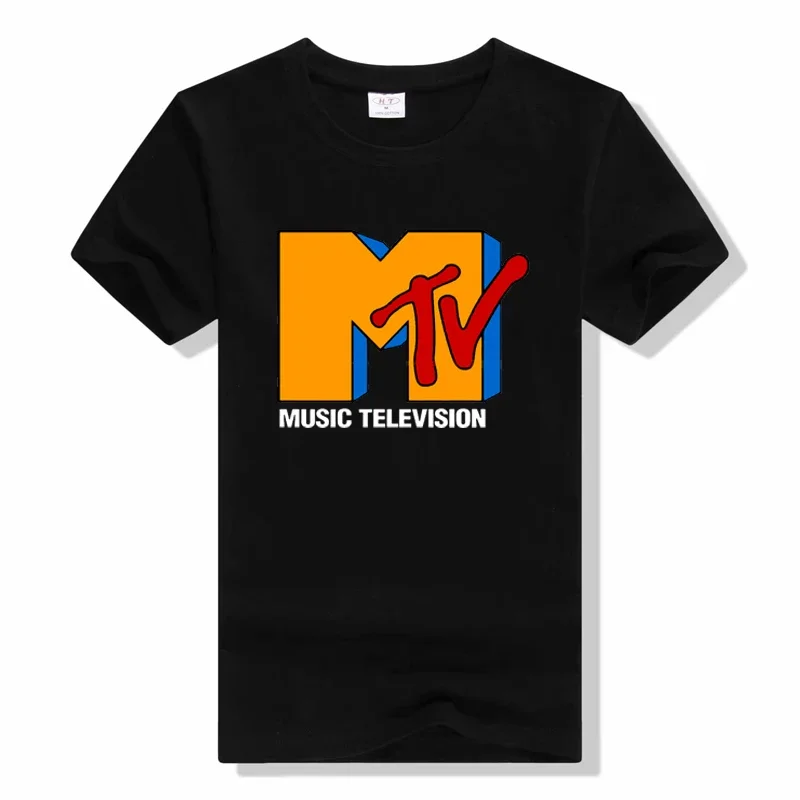 Футболка Mtv мужская с музыкой и телевидением модная повседневная тенниска в