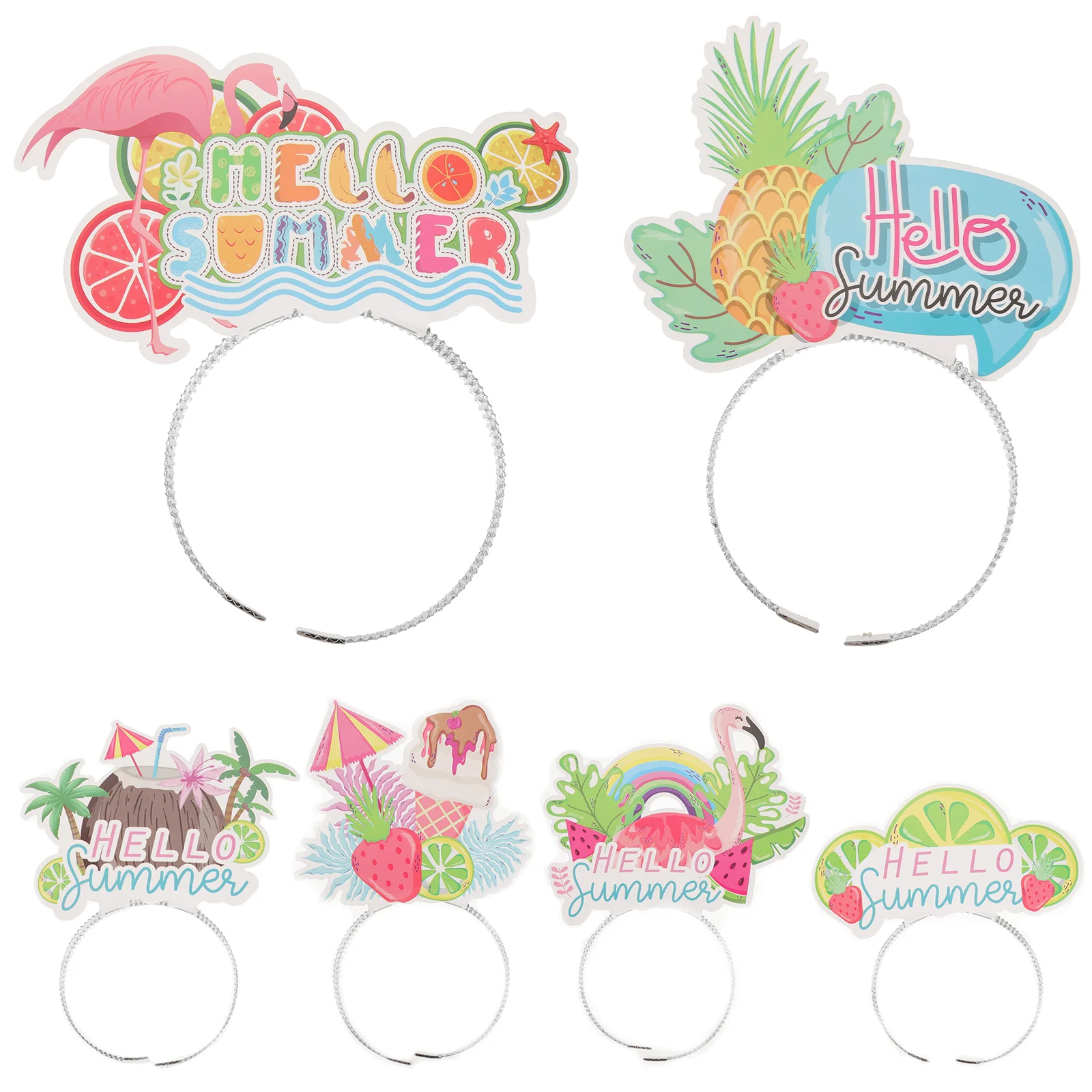 6-шт гавайская повязка на голову летняя для девочек реквизит фотосессии с