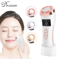 beauty hot cold facial massager handheld led photon skin rejuvenating relaxation device for smoother tighter face beauty tool