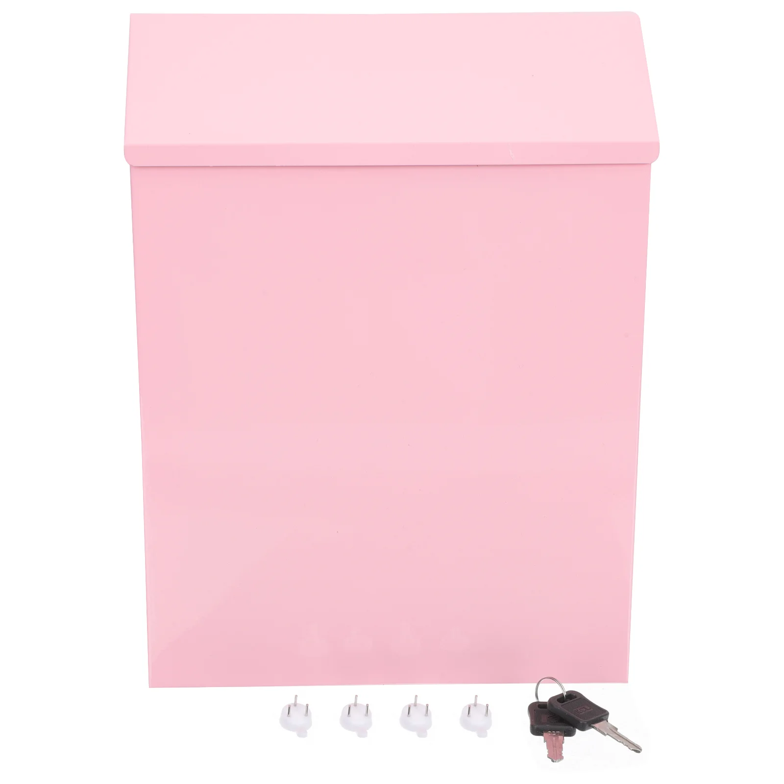 

Metal Suggestion Box with Lock, Wall Mountable Mail Box Ballot Box Donation Box Key Drop Box for Envelopes Business