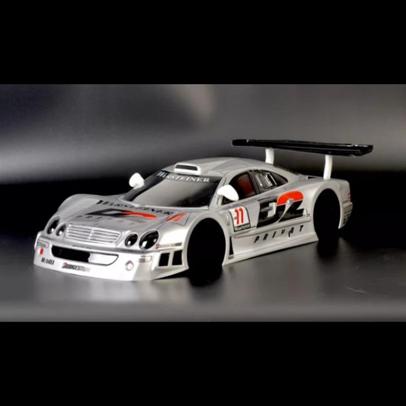 TC198 1/10 Ben CLK 190mm Transparent Body Shell With Light Bucket /3D Tail Wing/Rearview Mirror enlarge
