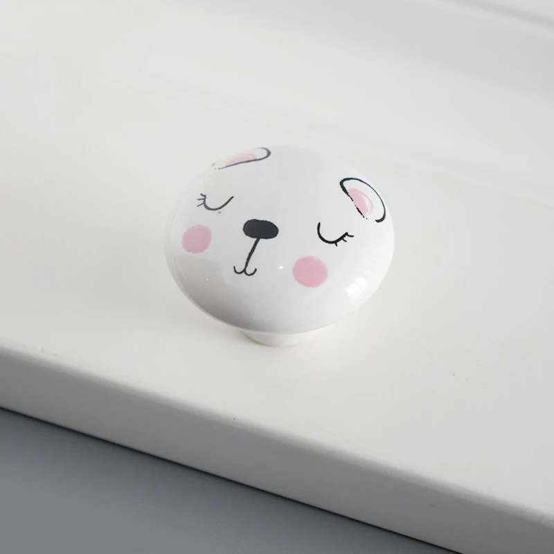Ручки для шкафов KUNGSPHAN керамические с принтом животных