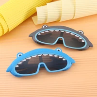 lovely cartoon shark shape sunglasses polarized uv400 protection silicone sunglasses children cute eyewear decorative eyeglass
