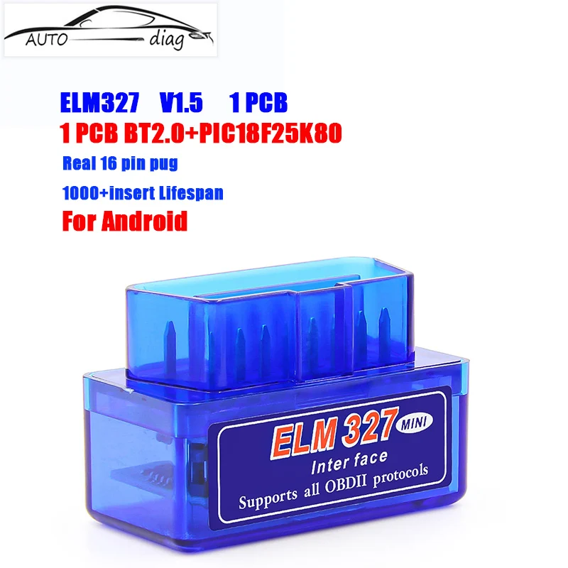 New Mini ELM327 Bluetooth OBD2	