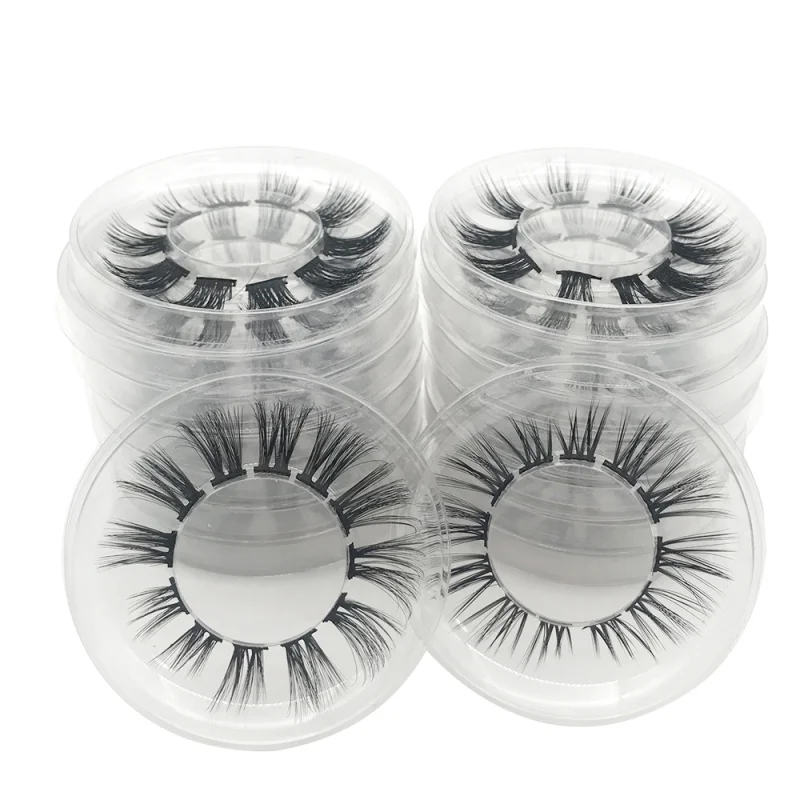 

1BOX 3D Volume Faux Lashes Segmented Eyelashes Natural Individual Bundles Eyelash Extension Professional Eye Lashes Extension