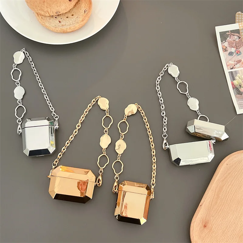 

Plating Gold Silver Cover for Airpods Case Fashion Cool for AirPods Pro Case Airpods 2 Protective Charging Box Airpods 3 Funda