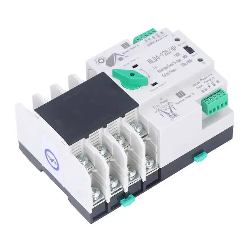 

Dual Power Automatic Transfer Switch Millisecond Circuit Fast Controller NLQ4‑125/4P 100A 220V