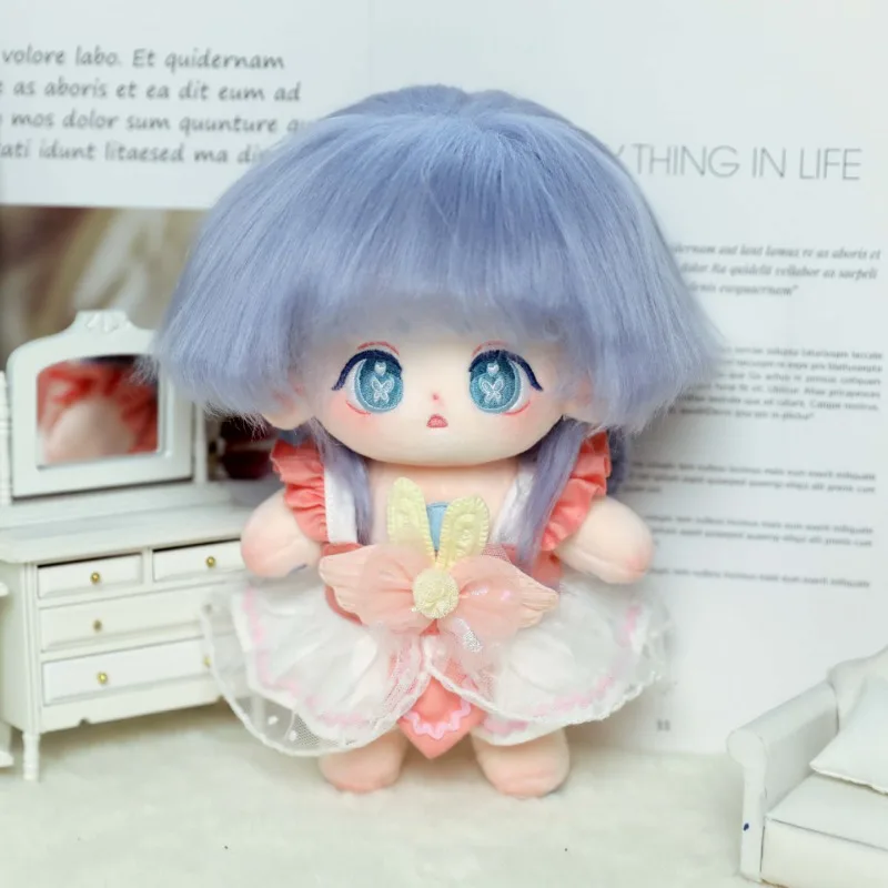 

New Genuine Cotton Doll Doll Can Be Dressed with Soft Cotton Stuffing Anime Figure Kawaii Cute Girl Birthday Gift