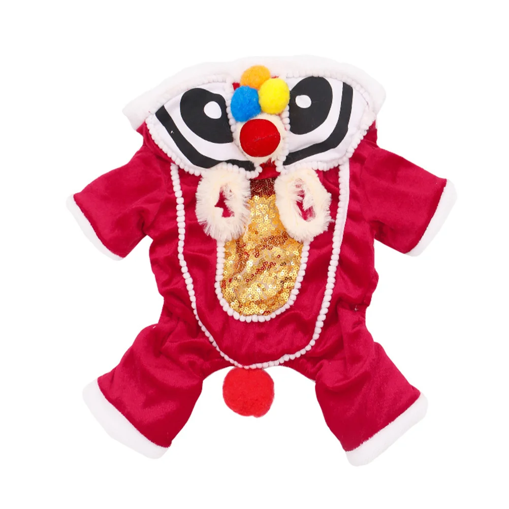 

Dog Santa Outfit Christmas Dog Costumes Chinese Dance Dog Costume Dog Chinese New Year Costume New Year Dog Apparel