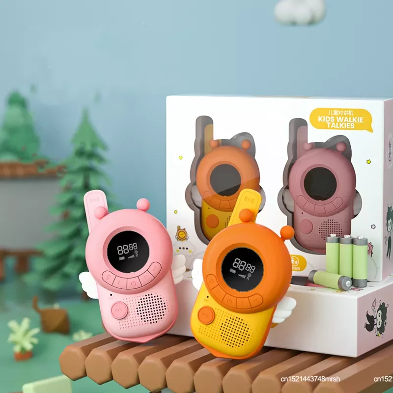 

2pcs Children Walkie Talkie Mini Kids Walkie Talkie Phone Toys Handheld 3KM Range UHF Radio Interphone Talkie Walkies Baby Gift