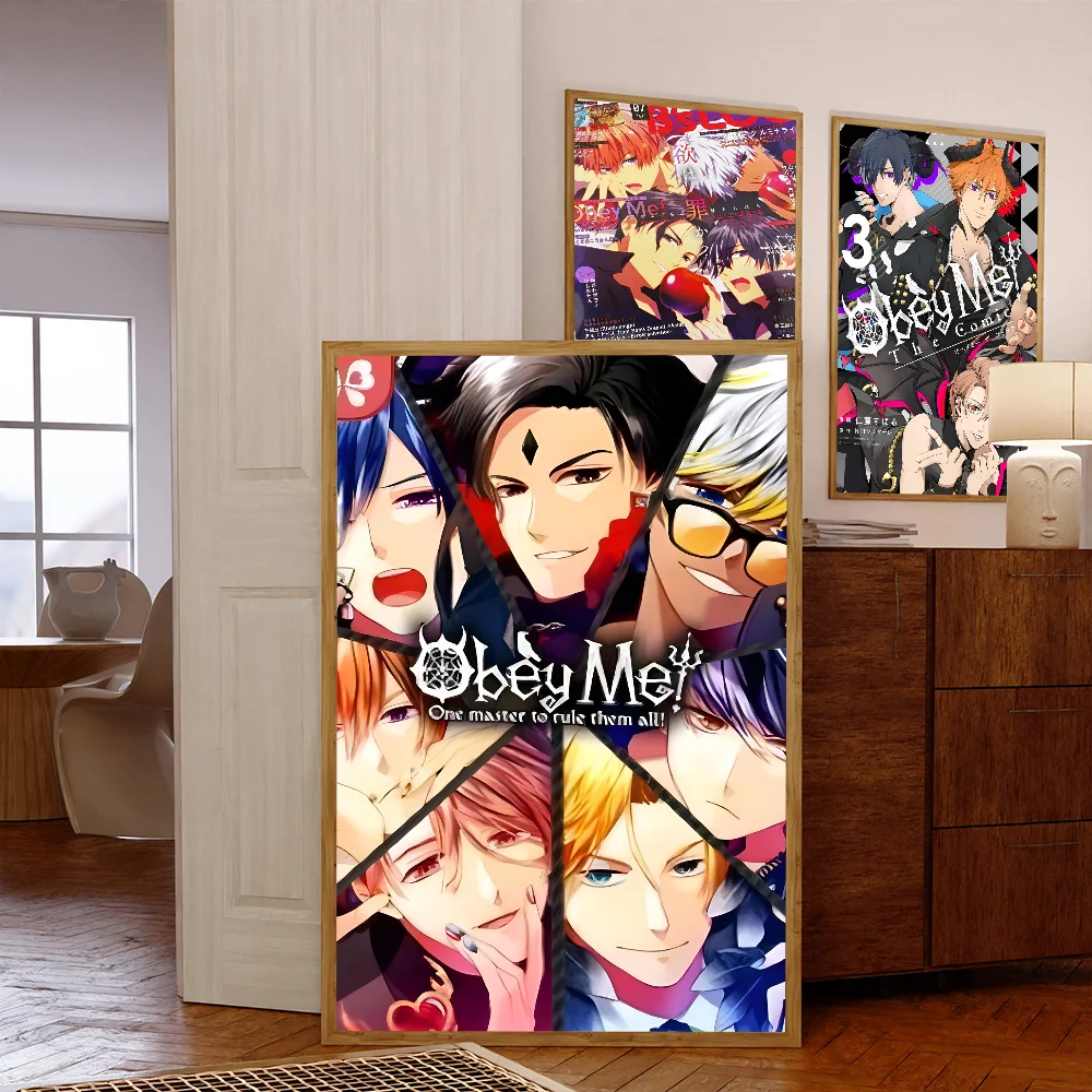 Игра O-Obey Me винтажный плакат на бумаге