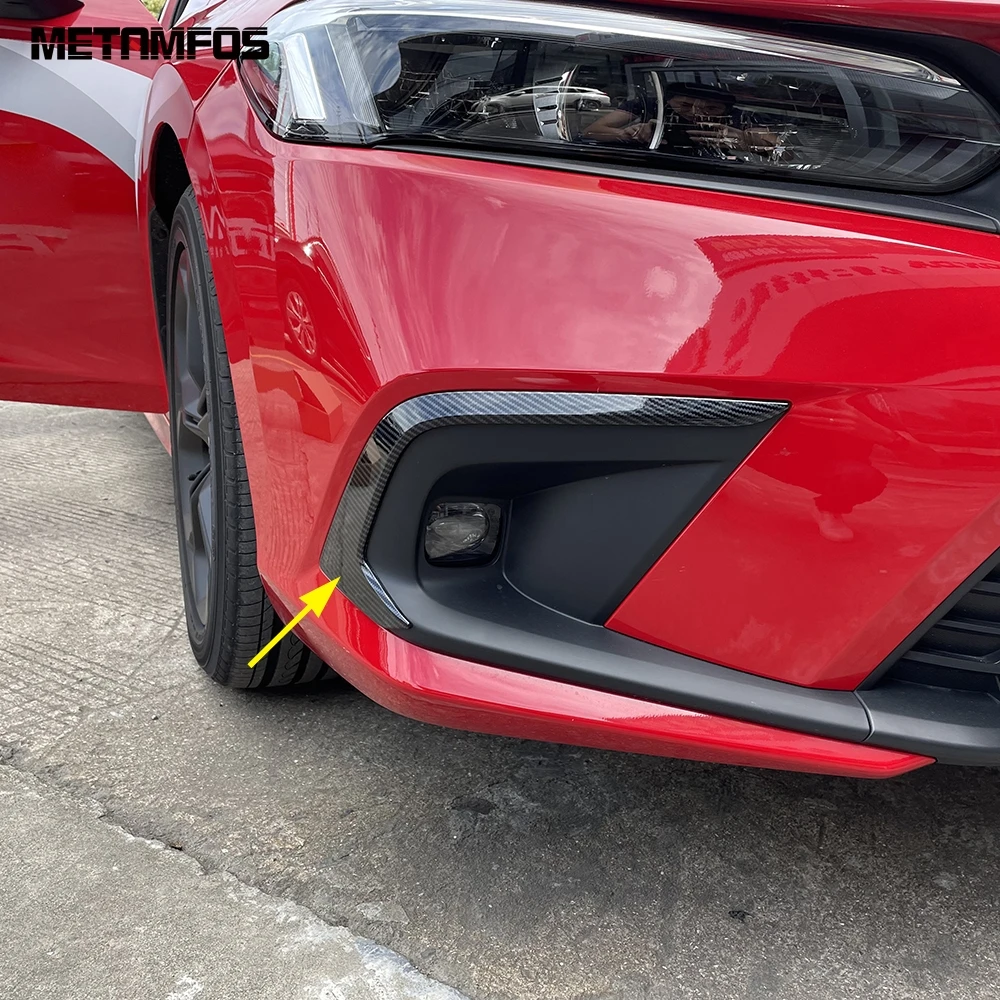 

Передняя противотуманная светильник РА, подсветка для век для Honda Civic Sedan 2022 2023, противотуманная полоса из углеродного волокна, декоративная ...