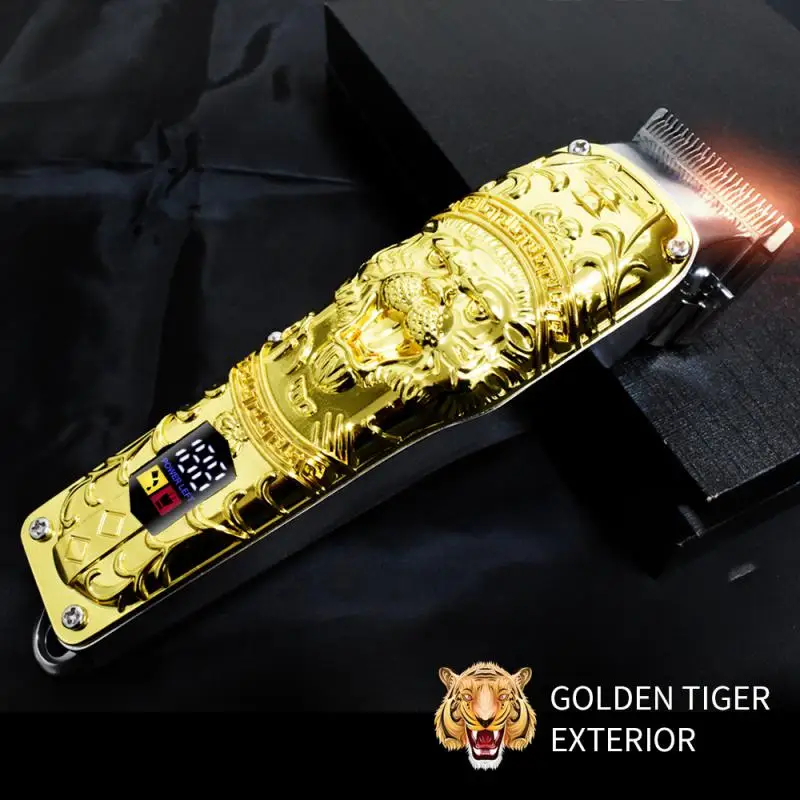 

Electric Hair Clipper New Golden Men Electric Hair Clipper Hair Trimmer Professional Hair Salon 5W High Power Oil Head Scissors