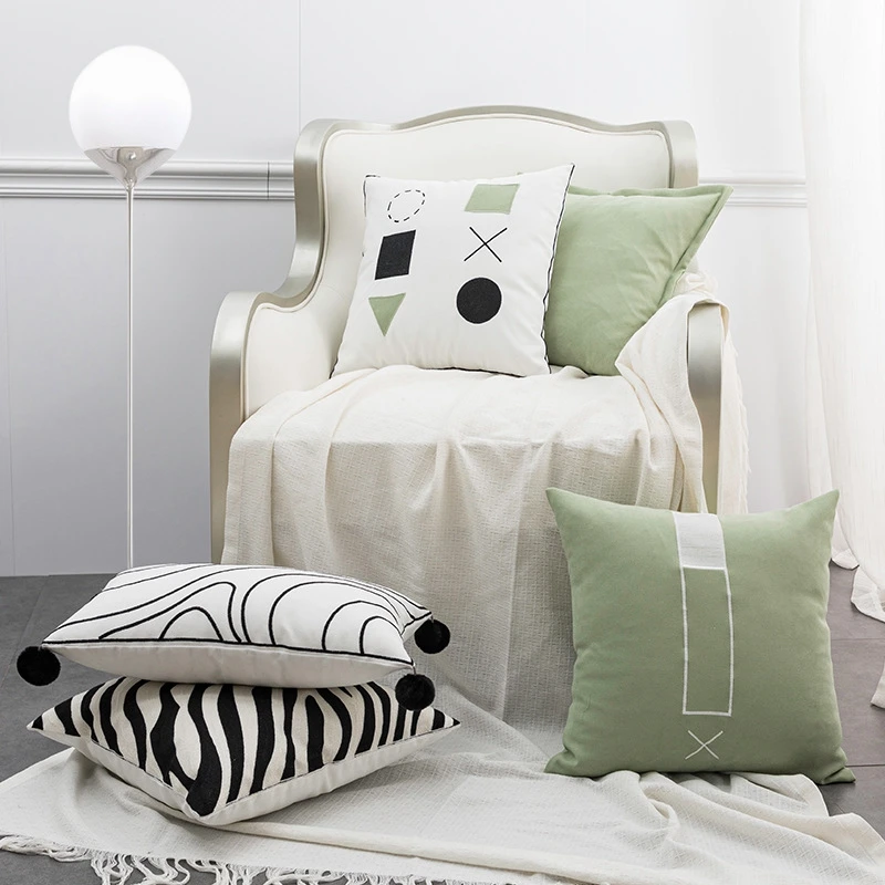 Современный чехол для подушки геометрический маленький свежий домашний декор