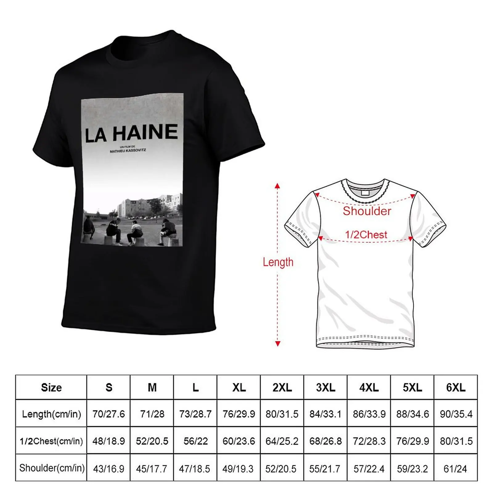 Футболка LaHaine - Classic French Film T-Shirt из мягкого хлопка с принтом (art.: 3920dbeea26c7) - 3920dbeea26c7