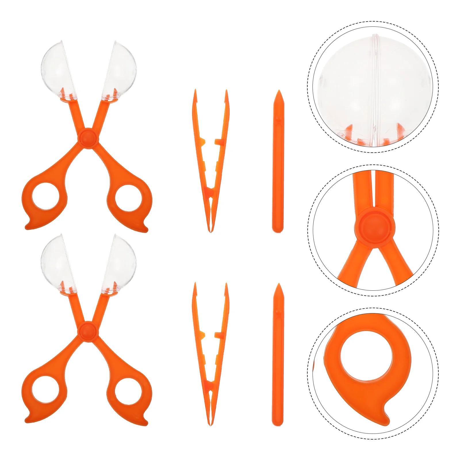 

2 Sets Kids Educational Toys Plastic Catcher Scissors Outdoor Ages 4-8 Toddler Clamps Toddlers 1-3 Three-Piece Catching Insects