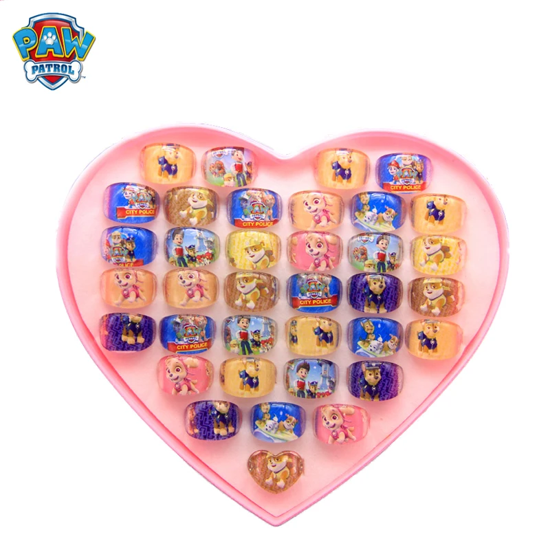Оригинальное кольцо в коробке с героями мультфильма Щенячий патруль 36 шт./компл.