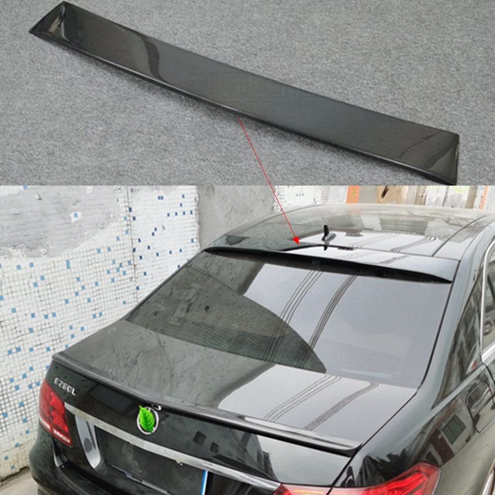 

For Mercedes-Benz E-Class W212 4-door sedan carbon fiber top wing Roof spoiler 2009-2019