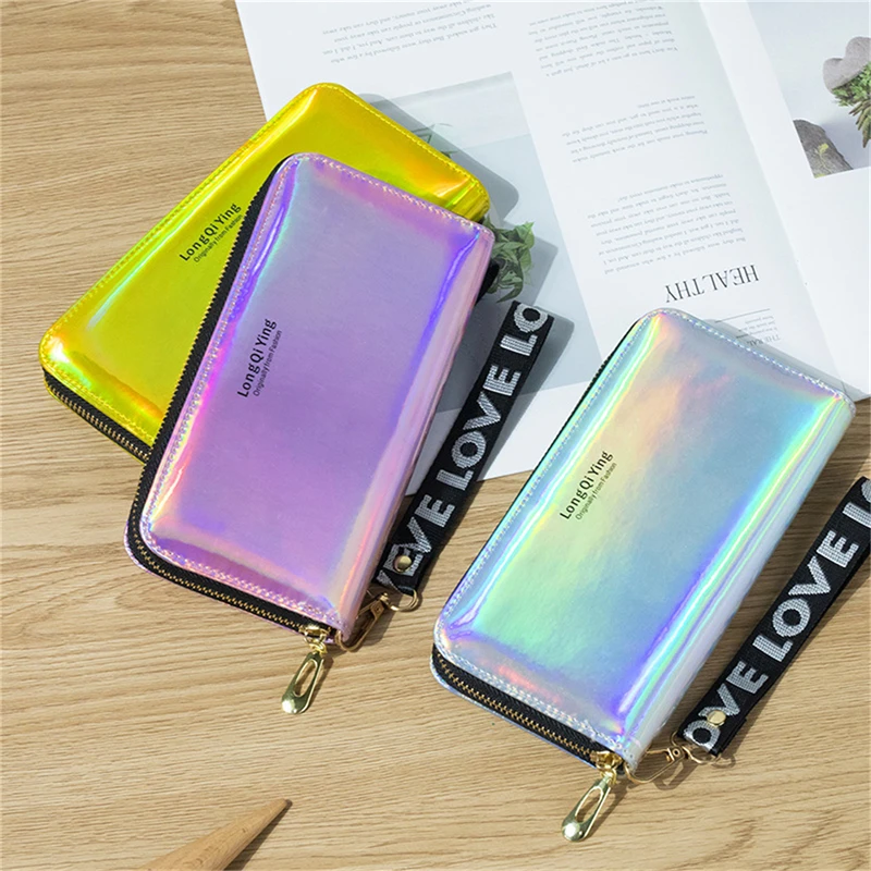 

New Wallet Women Long Pu Leather Purse Fashion Female Clutch Large Capacity Zipper Purses Phone Purse Carteras