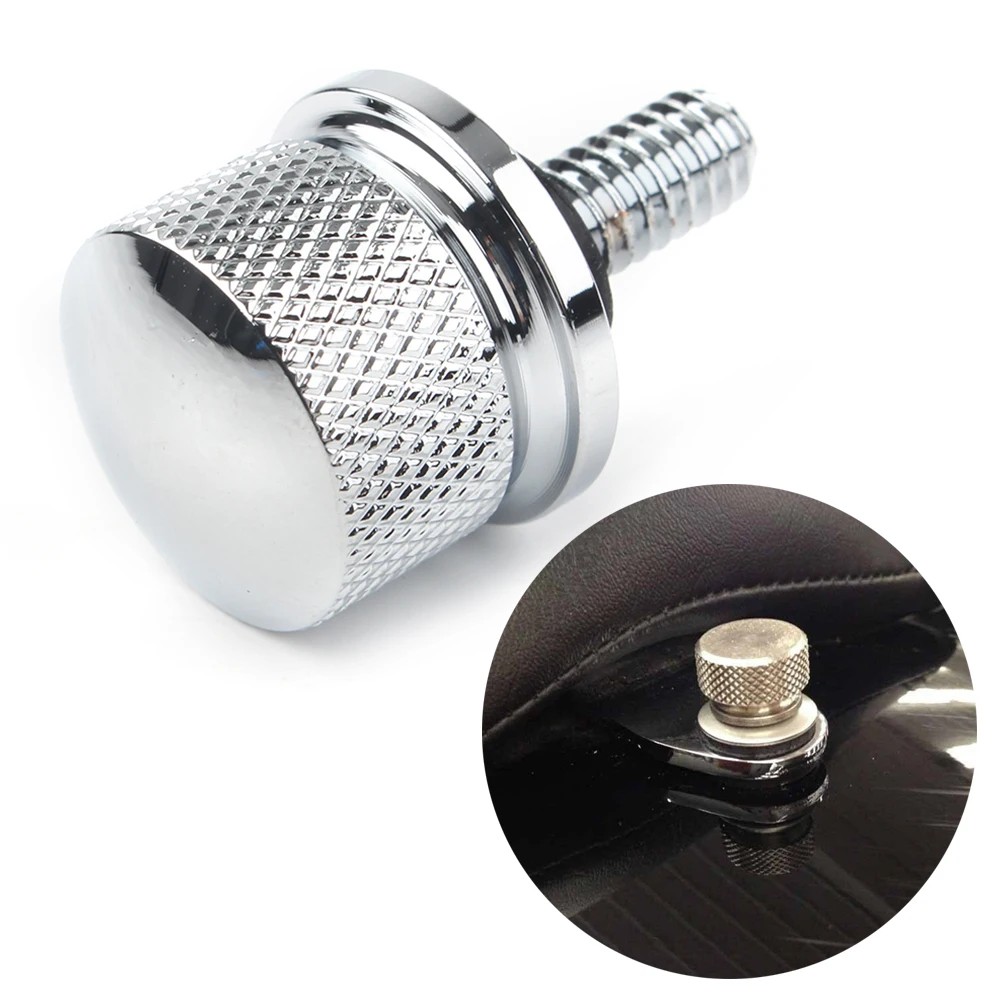 

Хромированный болт заднего сиденья мотоцикла с ЧПУ, винт 6 мм для Harley Sportster Dyna Touring Softail Wide Glide 1996-2015 с резьбой 1/4-20