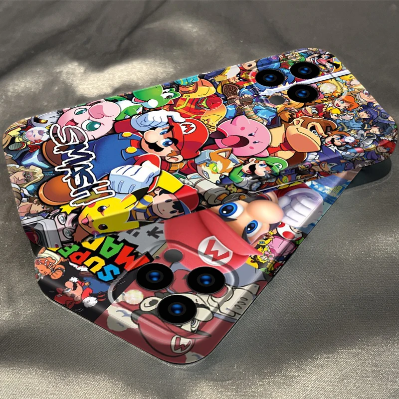 

Cute Cartoon Anime Mario Hot Film Phone Case For Apple iPhone 14 13 12 Mini 11 XS Pro Max X XR 8 7 Plus SE Feilin Hard Cover