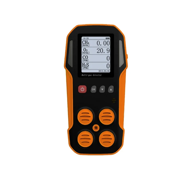 Competitive price portable Gas leak tester analyzers ch4 o2 h2s co combustible natural gas multi gas monitor detector