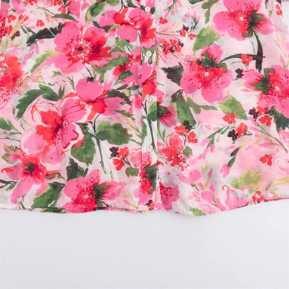 Женская свободная повседневная рубашка Zach Ailsa с отложным воротником и длинными