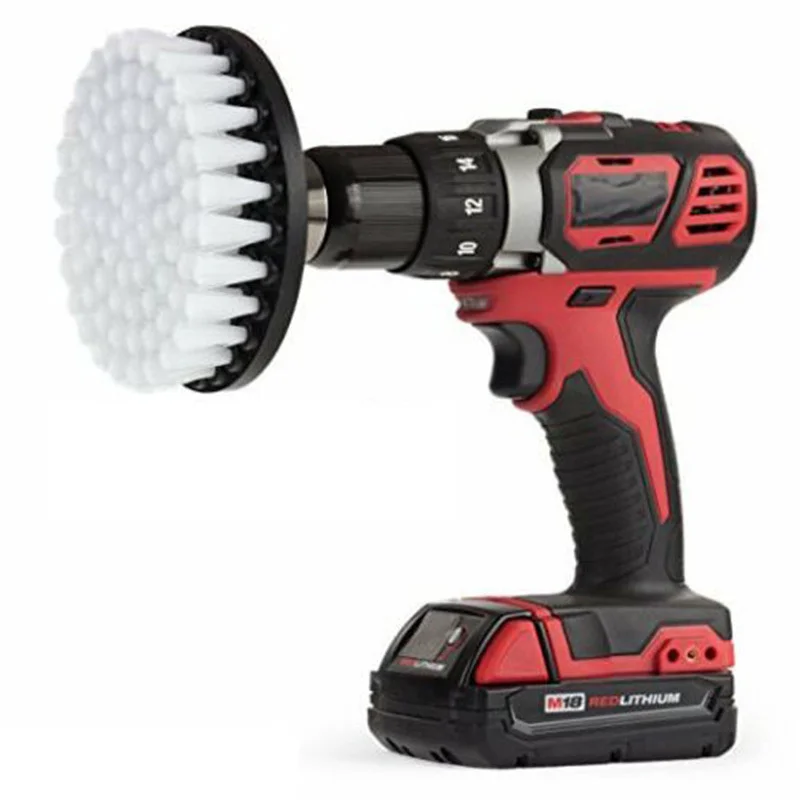 

1pc 5" Soft Drill Brush Attachment White Cleaning Brush Furniture Carpet and Leather Wooden For Cleaning Sofa Upholstery