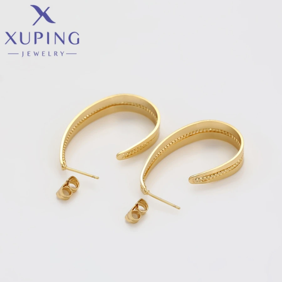 ЮВЕЛИРНЫЕ ИЗДЕЛИЯ XUPING модные геометрические серьги-кольца из медного сплава для