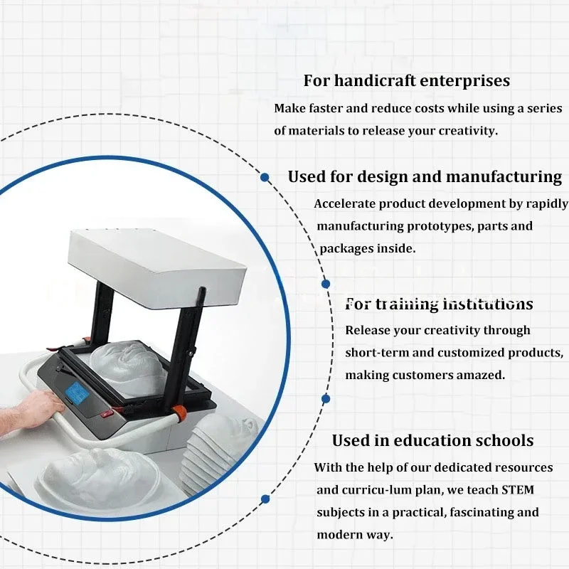 1. Пластиковая блистерная машина 32 кВт Настольная пластиковая вакуумная