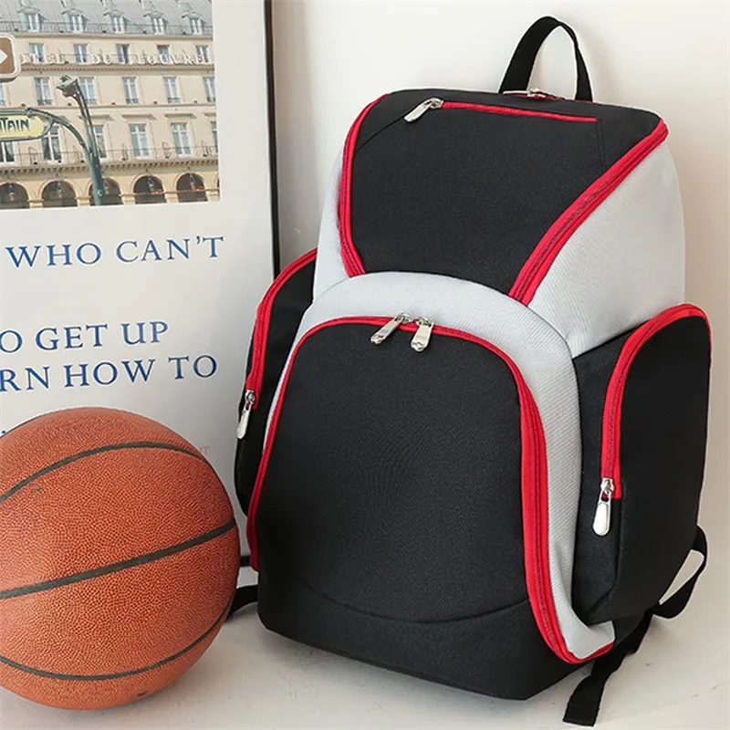 

Football Backpack Carry Bag For Basketballs Fashion Waterproof Lightweight Sport Backpack Men Large Capacity School Bag