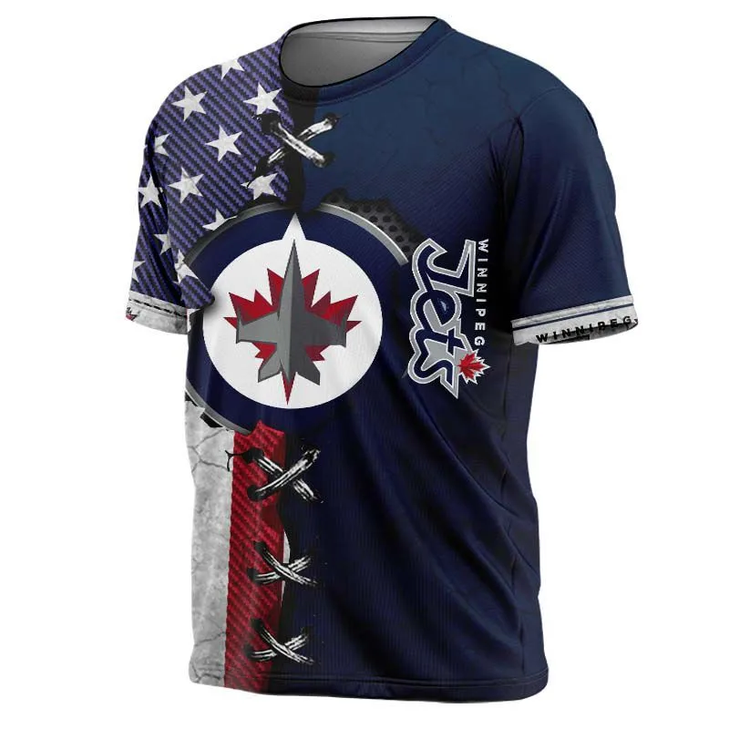 

Виннипег, модная повседневная мужская футболка с принтом звезд