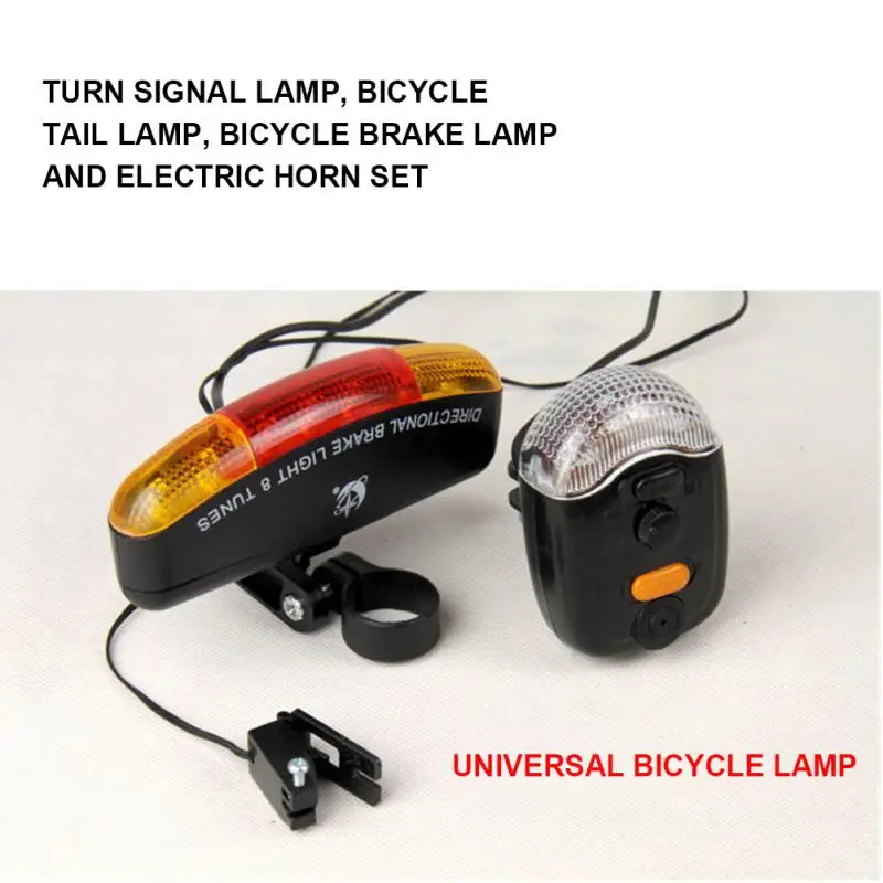 

Bicycle Light Turn Signal Electric Horn Brake Light Rear Lamp Riding Cycling Flashlight Safety Warning Lights Bike Accessories