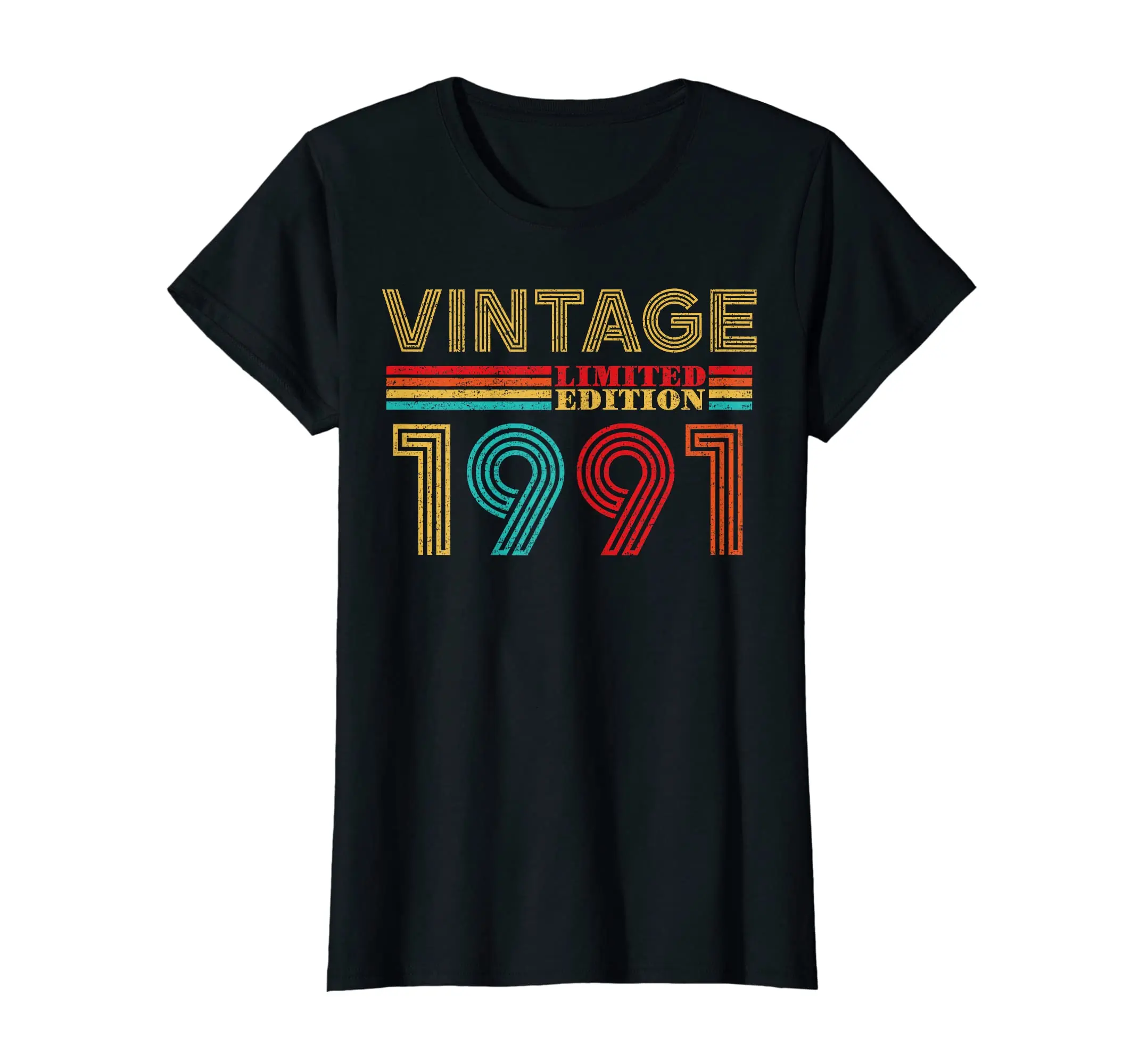 100% Cotton Women Lady Girl 32 Years Old Vintage 1991 Limited Edition 32th Birthday T-Shirt