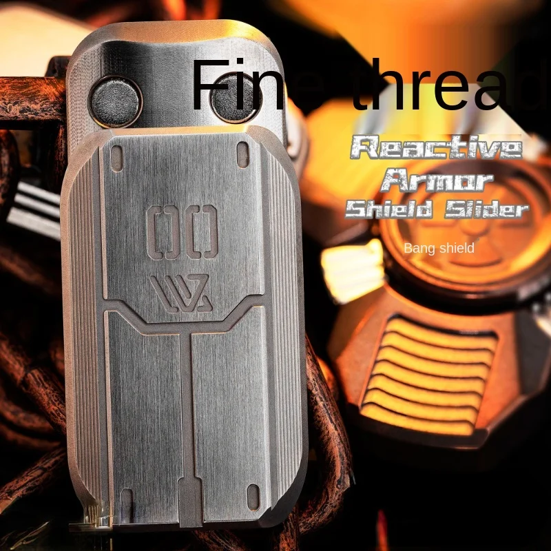 

EDC Moonface Technology PPB Shield Defense Line Ppb Push Card Coin Fingertip Gyro Metal Toy Decompression Artifact